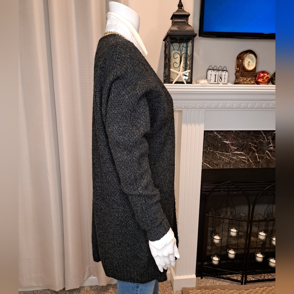 Express Wool Blend Mid-Length Open Front Cardigan… - image 6